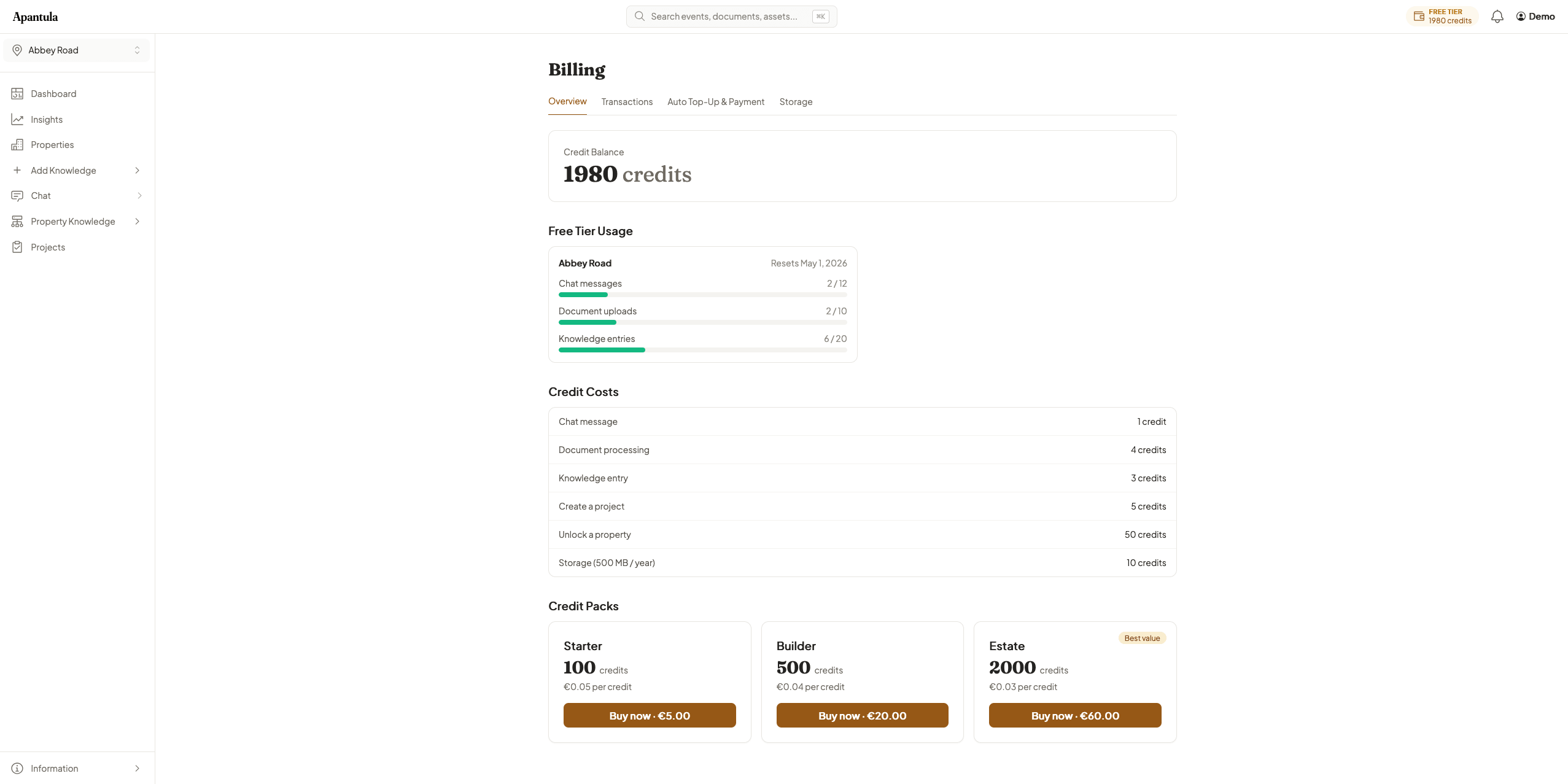 Billing overview
